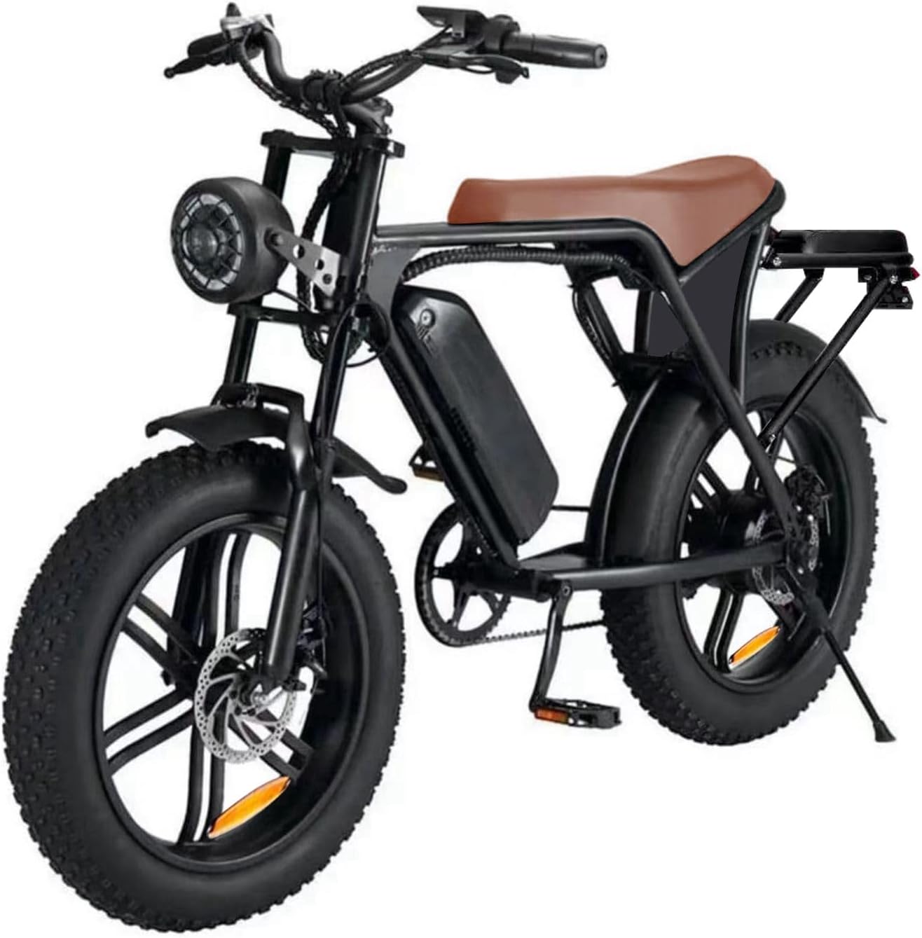 20β Electric Bike, 20 Inch E Bike, Hybrid Bike, Adult Bicycle, 48V 15AH Battery, Brushless Motor, LCD Display, 7 Gear, Rear Seat, Throttle, Suspension, Disc Brakes, Headlight, Indicators, New