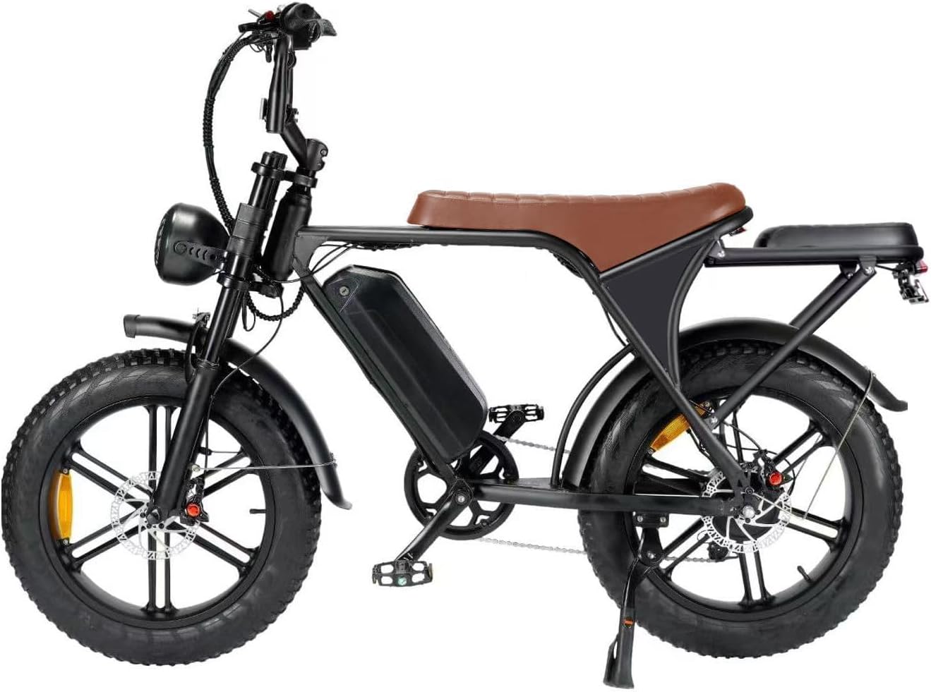 20β Electric Bike, 20 Inch E Bike, Hybrid Bike, Adult Bicycle, 48V 15AH Battery, Brushless Motor, LCD Display, 7 Gear, Rear Seat, Throttle, Suspension, Disc Brakes, Headlight, Indicators, New
