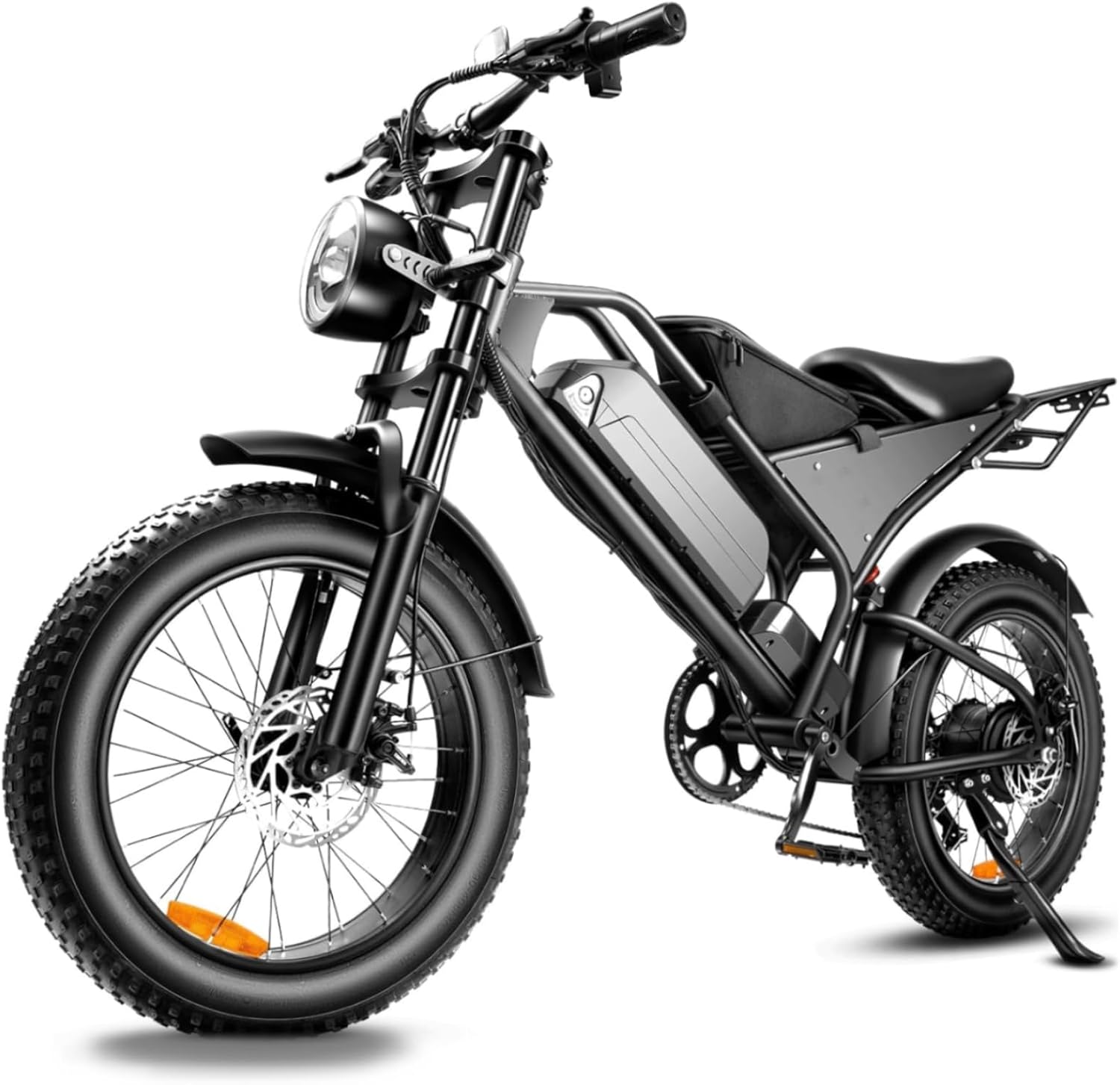 Electric Bike for Adults, 48V18.2Ah Removable Battery Ebike DK401, Dual Shock Absorbers 20 Inch All-Terrain Tires Off-Road Electric Mountain Bike for Urban Commuting, Various Terrain