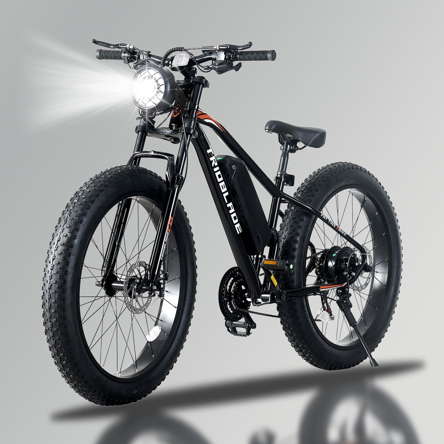 26" Electric Bikes for Adults Fat Tire Electric Mountain Bike with 36V 10.4AH Battery&250W Motor E-bike 21Speed with LCD Display Electric Commuter Bicycle for Men and Women (26inch Fat Tire ebike)